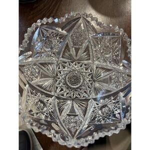Cut Crystal Vintage Bowl  Beautiful Design